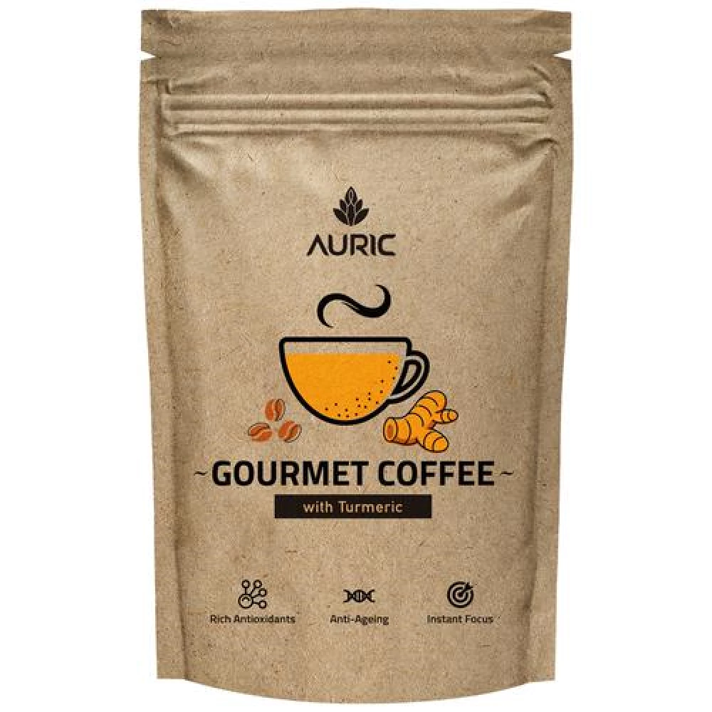 Auric Gourmet Coffee - With Turmeric, 200 g-1.webp